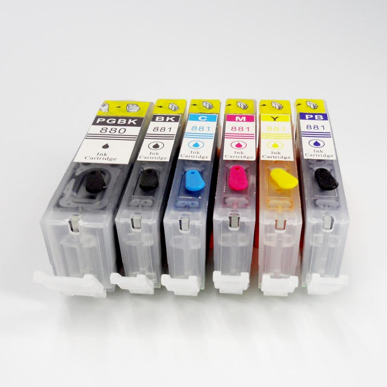 Canon Pgi 580 Cli 581 Refillable Ink Cartridge with Reset Chip for Canon Pixma Tr7550/Tr8550/Ts6150/Ts8150/Ts9150/Ts9155 Inkjet Printers