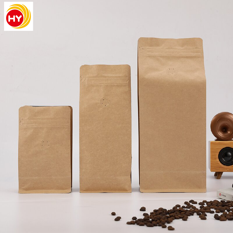 China Supplier Packaging Material Stand up Pouch Coffee Bean Pouch Packaging with Plastic Zipper Top and Aluminum Foil