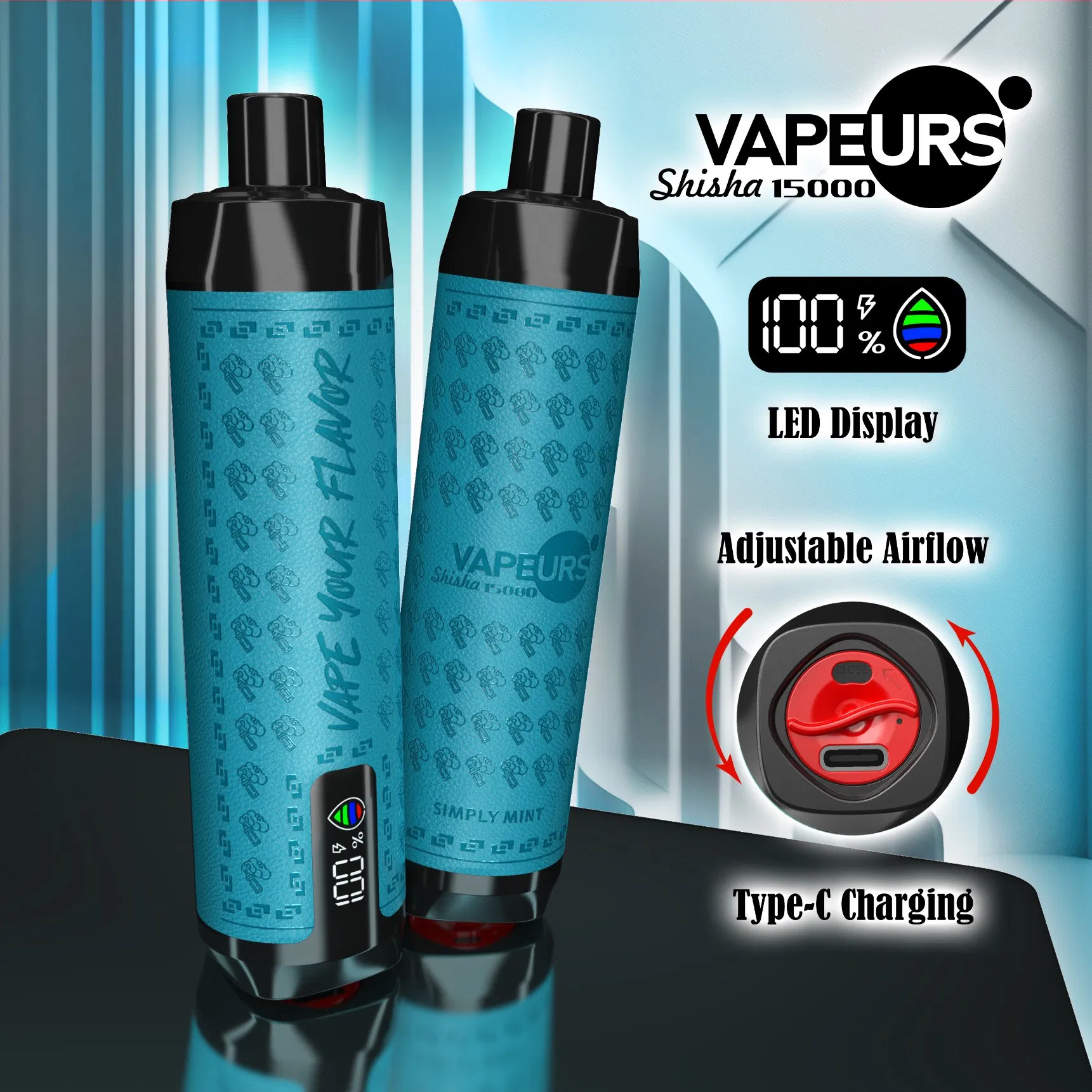 Vapeurs Dtl 15K Puffs Hookah Disposable Vape Next Shisha Vape Euwarehouse Wape Puff Energy Pen E Hookah Charger