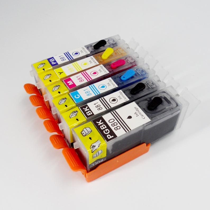 Canon Pgi 580 Cli 581 Refillable Ink Cartridge with Reset Chip for Canon Pixma Tr7550/Tr8550/Ts6150/Ts8150/Ts9150/Ts9155 Inkjet Printers