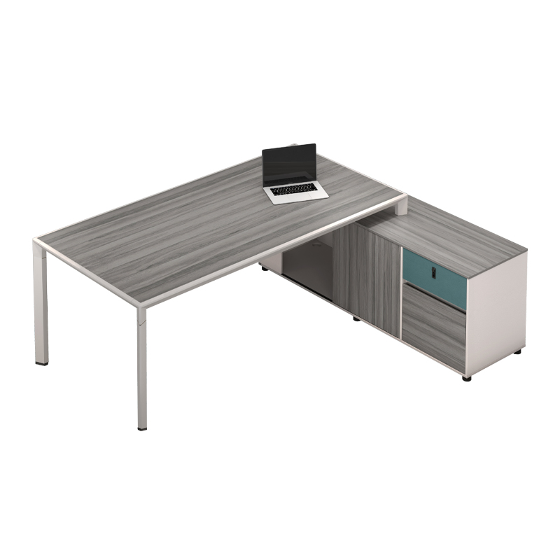 Wholesale Market Brown Executive Office Furniture Wooden Computer Table Office Desk with Office Chair