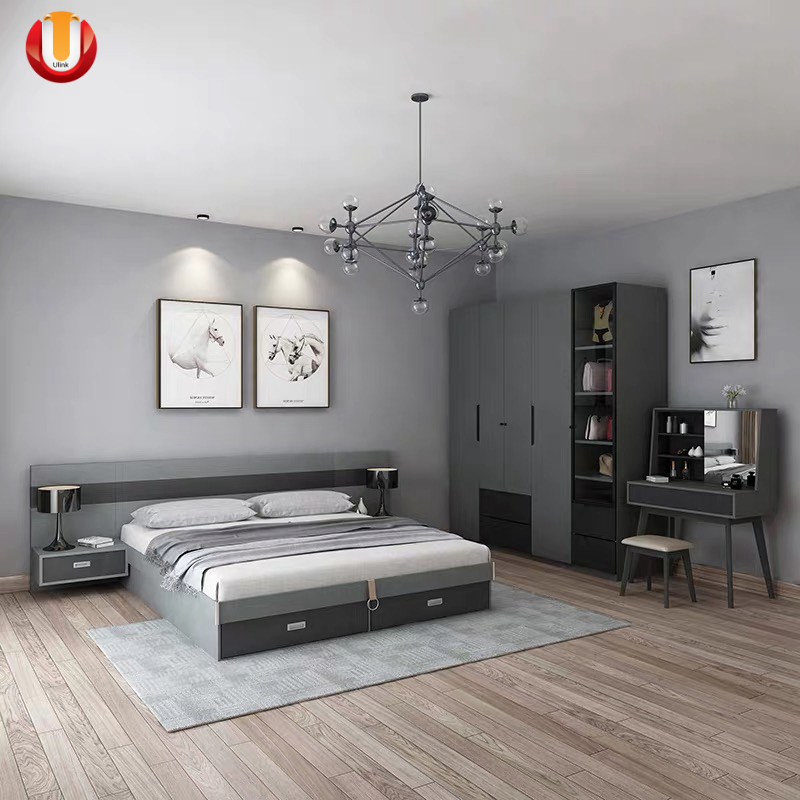 Wholesale Modern Office School Sofa Bedroom Sets Kitchen Apartment Dining Hotel Living Room Wooden Bedroom Home Furniture