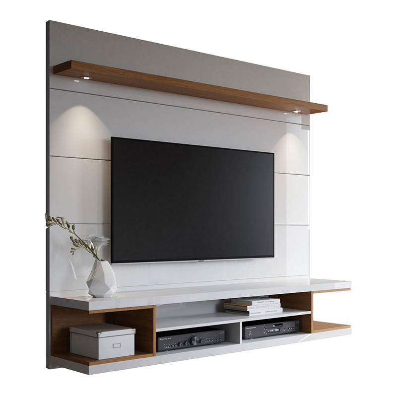 Modern Minimalist Light Luxury High-Gloss Lamp Living Room TV Stand Furniture