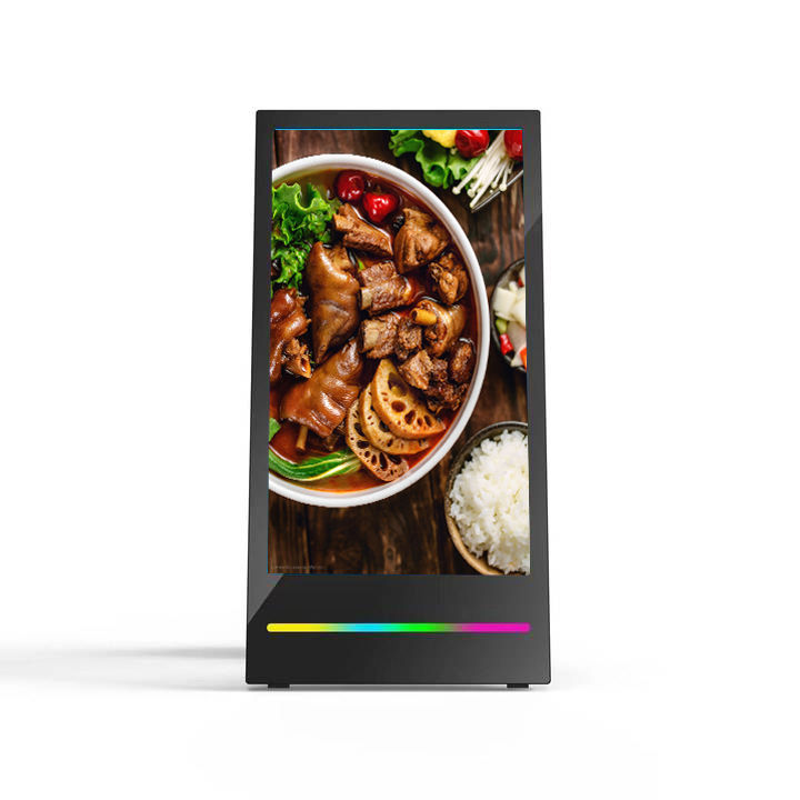 Weatherproof 43-Inch Digital Signage Screen in Stylish Wood Case