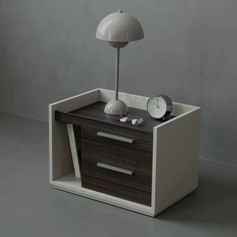 Hot Sale Wooden Bedroom Furniture Bedside Table Cabinet Nightstand for Home Apartment