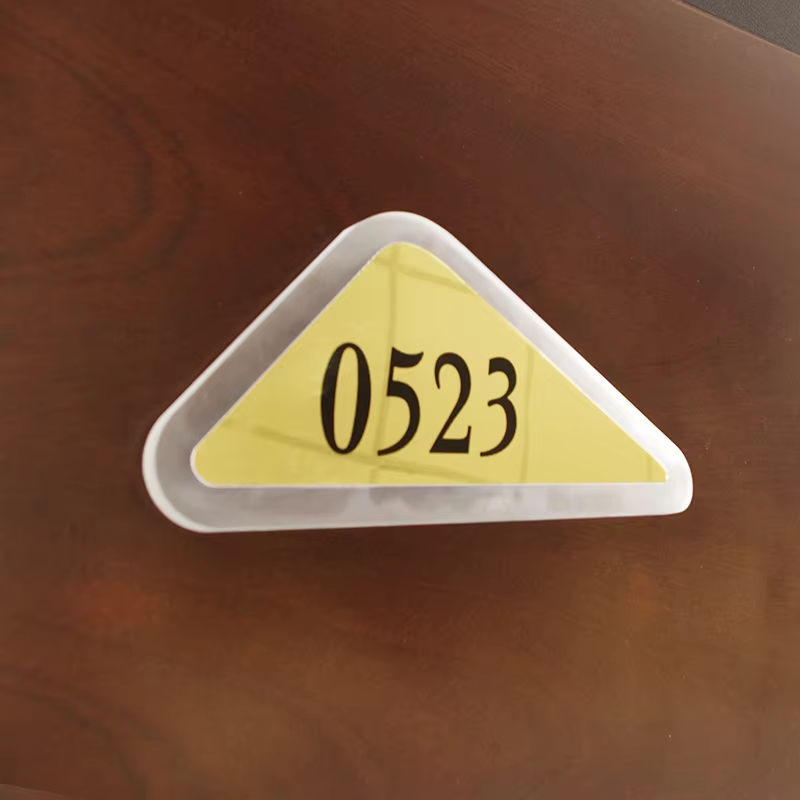 Ezd Manufacturer Red Wood Acrylic Hotel Door Number Signage
