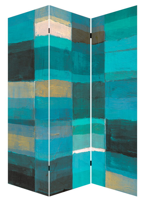 Factory Decorative Morocco Pattern 3 Panel Canvas/Wooden Folding Room Dividers for Home