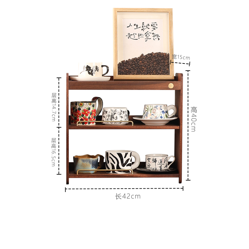 Clear Acrylic Partition Wooden Organizer for Kitchen Items