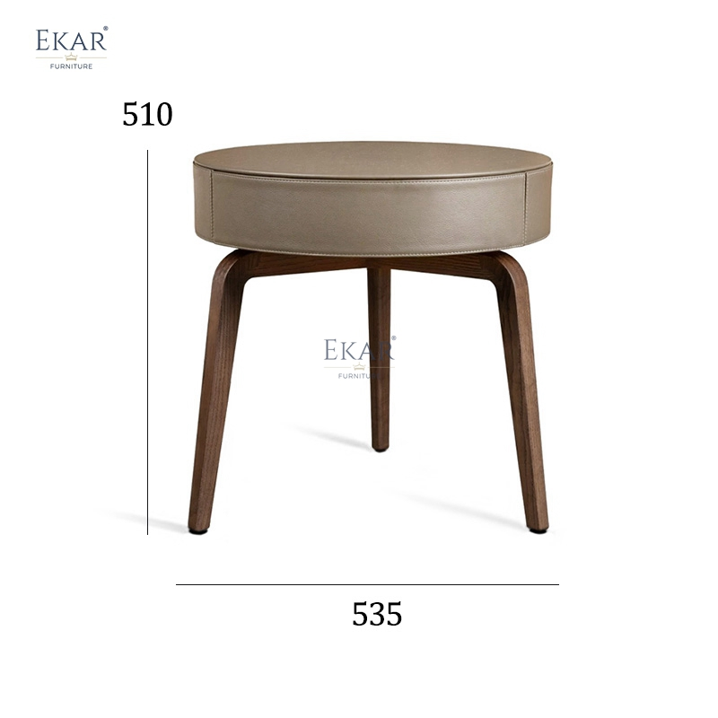 Ekar Vela Modern Luxury Nightstand Side Table with Storage for Premium Bedrooms and Homes for Apartments