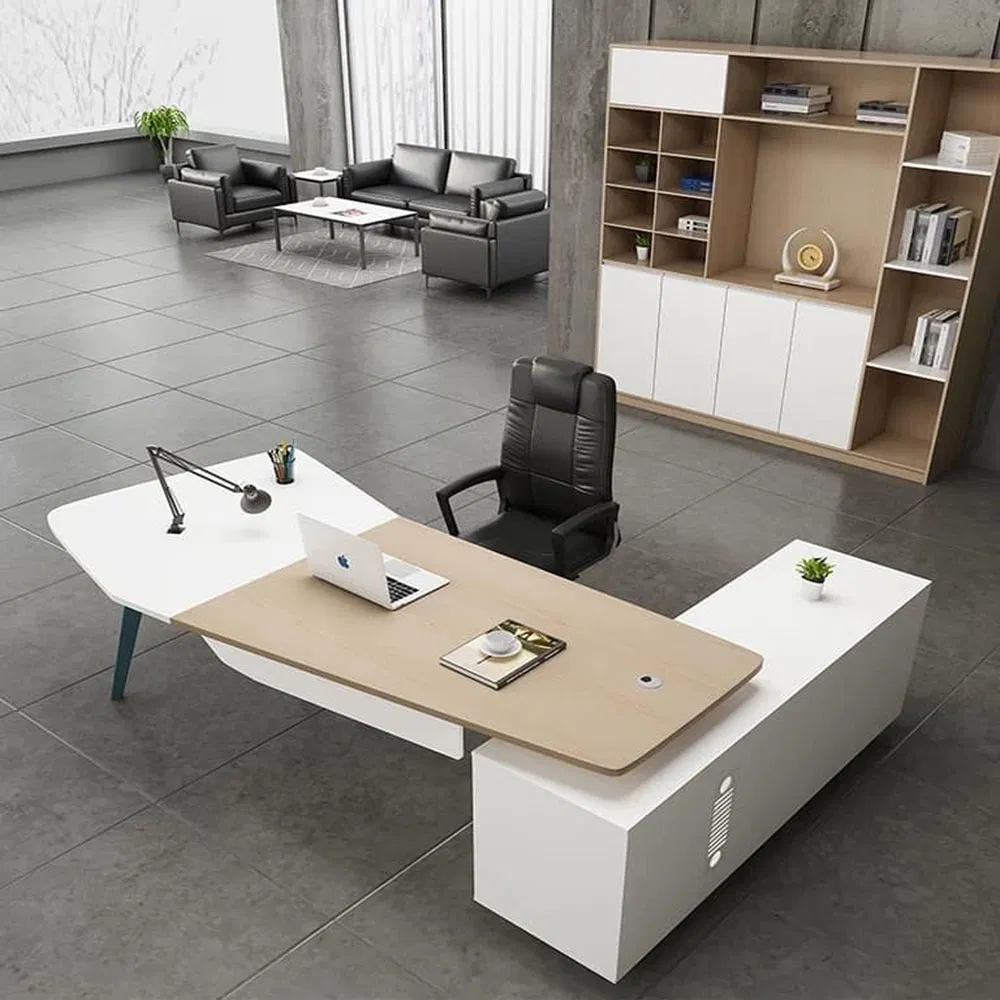 10% off Custom L Shape Table Manager Office Executive Desk with Return