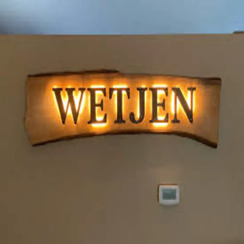 Wooden Backlit Channel Letters
