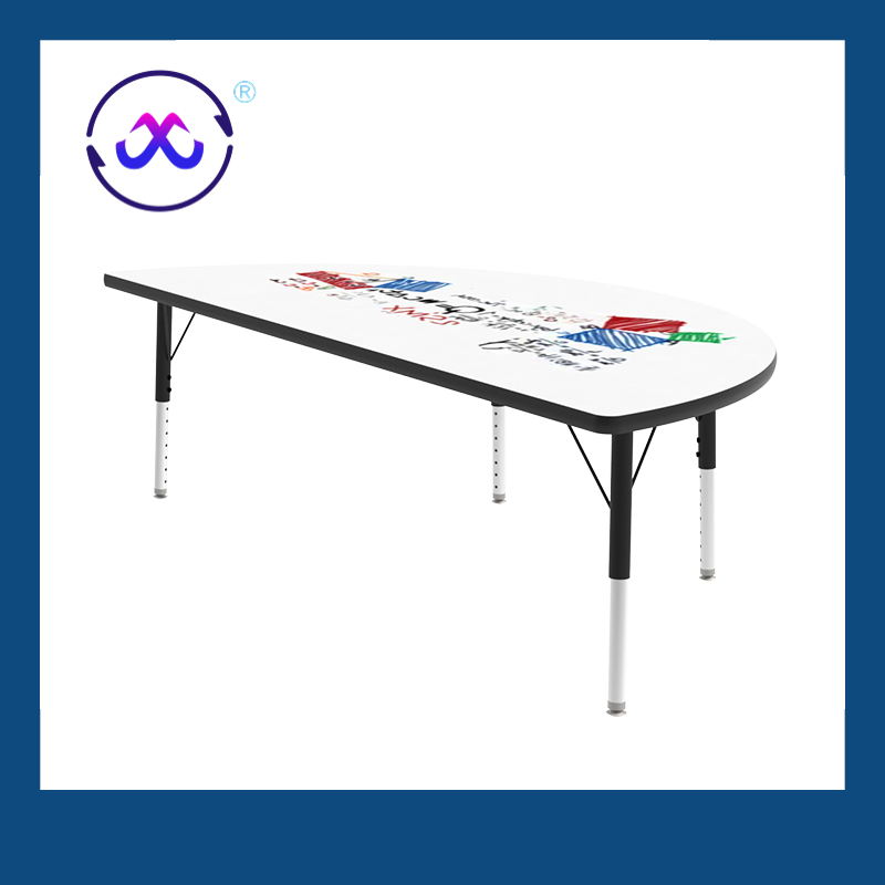 Customized Eco-Friendly Manual Height Adjustable Desk Chair Single Classroom Furniture for Kids Educational Equipment