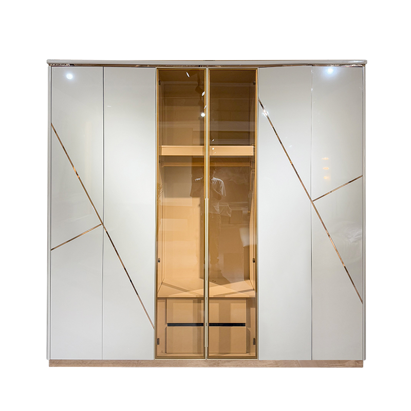 Modern Minimalist Wooden Nightstand with 2-Layer Drawers Large Storage Bedside Cabinet for Bedroom