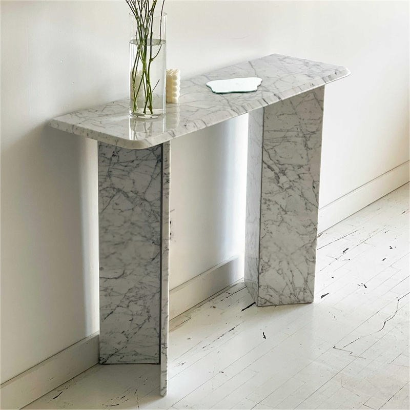 Calacatta Marble Console Table Luxury Calacatta Entryway Table