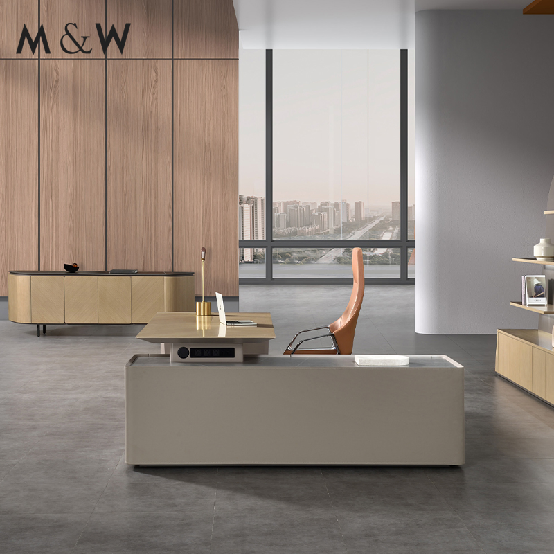 M&W Luxury Design Director CEO Furniture Manager Table Veneer Office Executive Desk