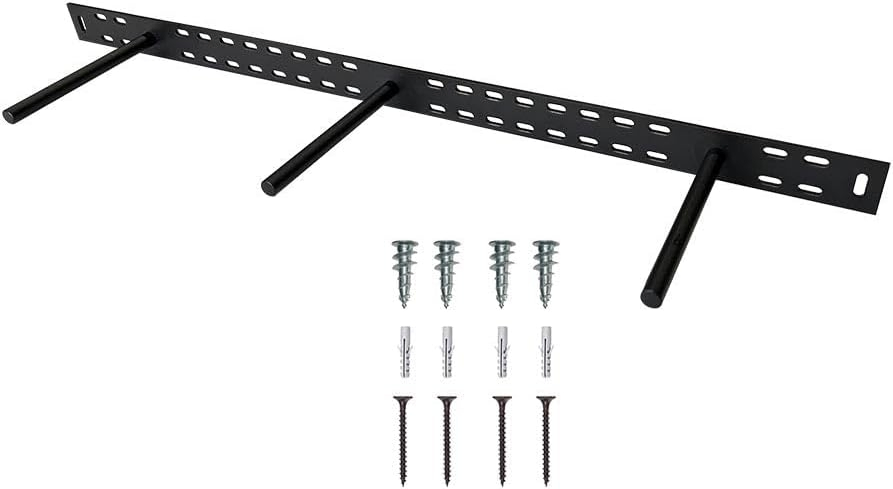 Custom Beech Wood Floating Shelf with Hardware-Adjustable Wall Mount Bracket Design