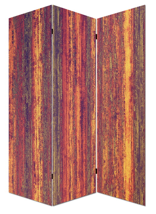 Decorative Tropical Plant 3 Panel Canvas/Wooden Folding Home Room Dividers