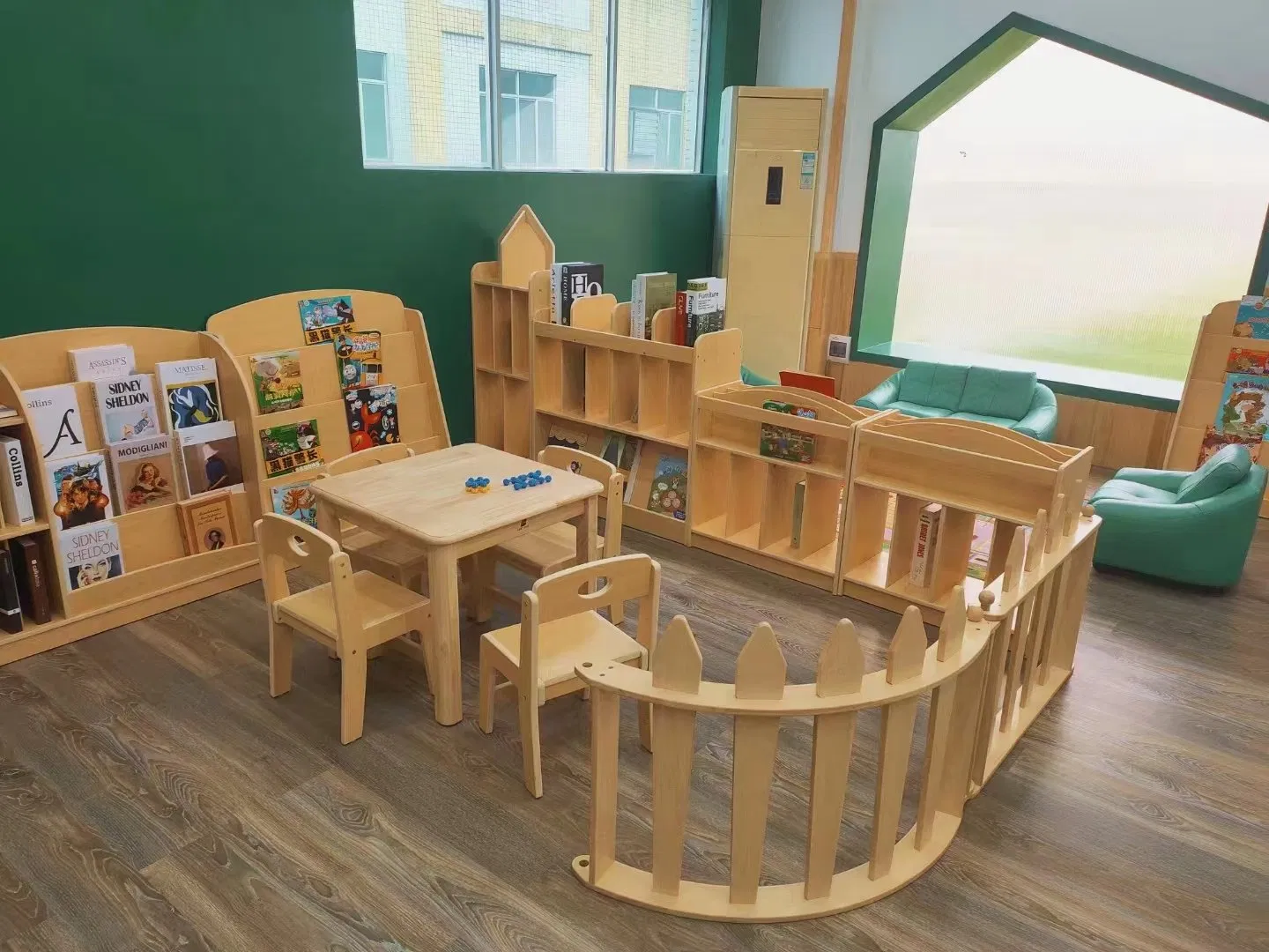 Eco-Friendly Nursery and Daycare Baby Furniture, Kindergarten and Preschool School Classroom Student Furniture, Kids Furniture Wooden Children Furniture
