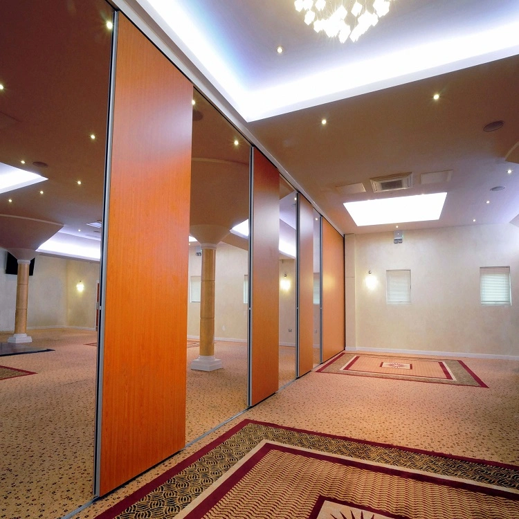 Conference Room Hanging Room Dividers Soundproof Wooden Movable Partitions