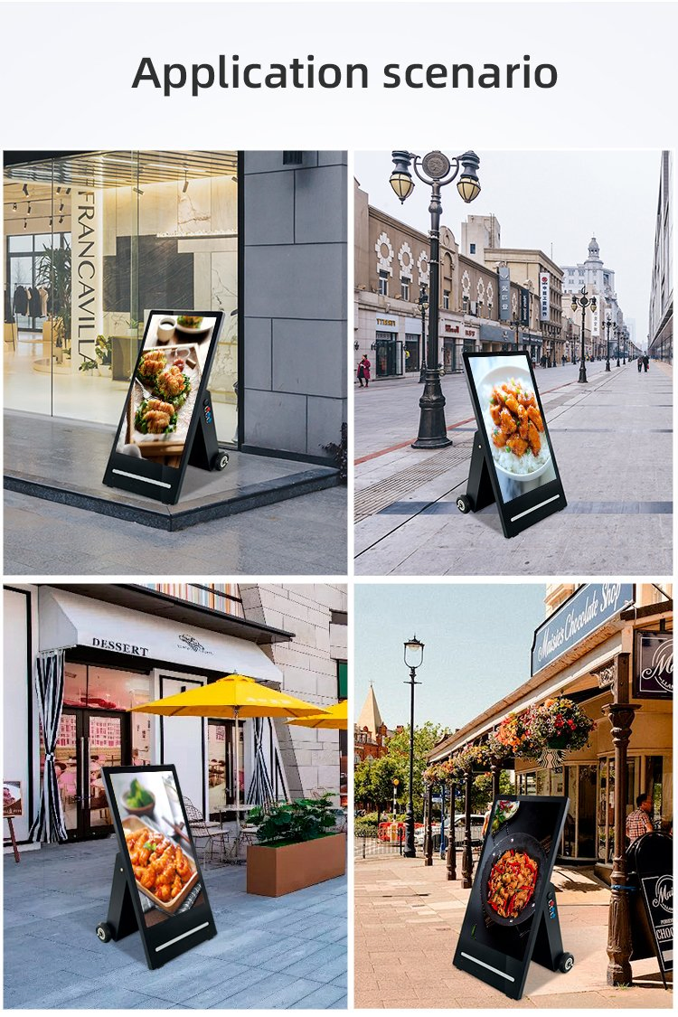 Weatherproof 43-Inch Digital Signage Screen in Stylish Wood Case