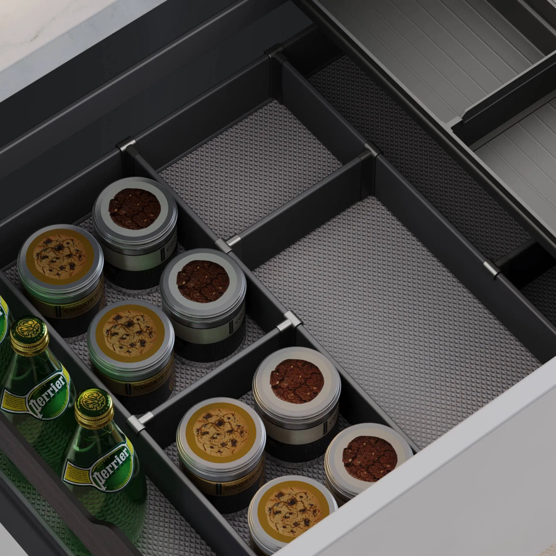 Kitchen Storage System Wooden Finishing Line Tool Organizer