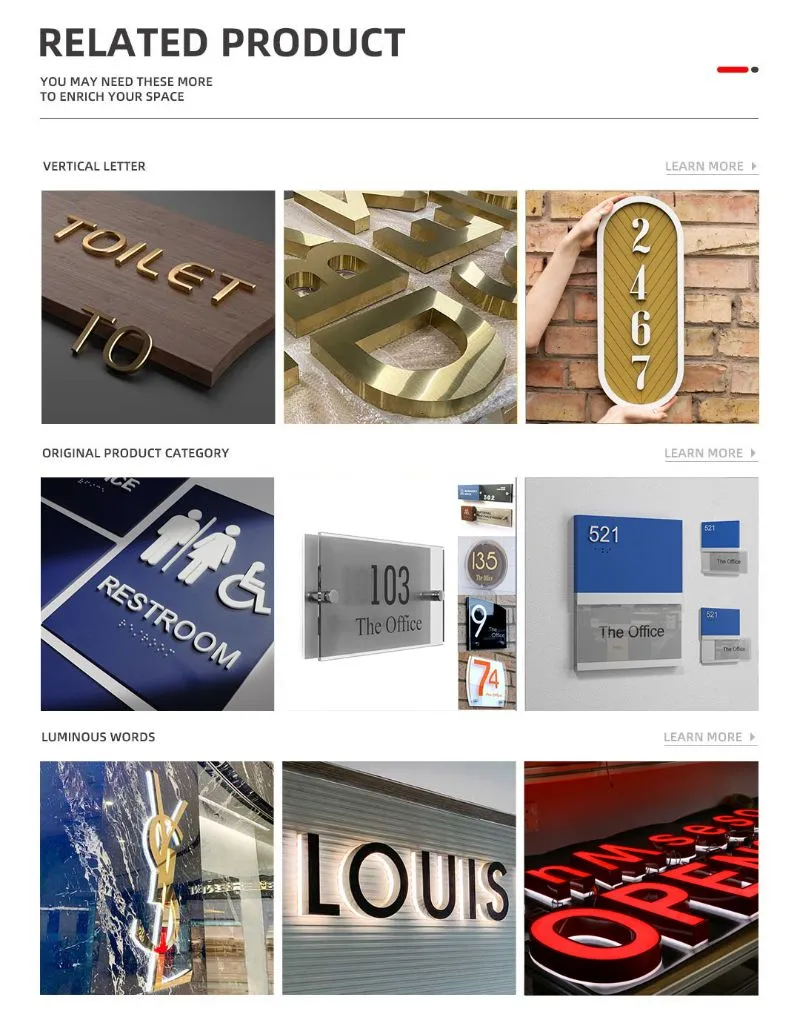 Custom Design Door Plate