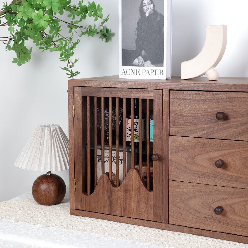 Wooden Kitchen Cabinet Organizer for Spice Jar Storage