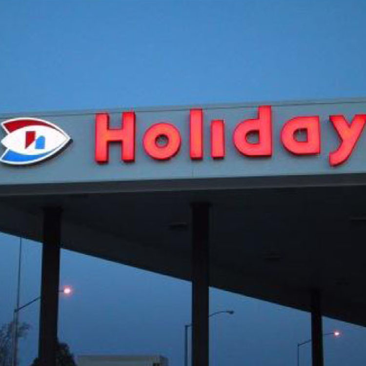 Custom Outdoor Indoor 3D Model Acrylic Raised LED Illuminated Lettering Embossed Front Cut out Building Light Box Brand Plastic Store Interior Brand Signage