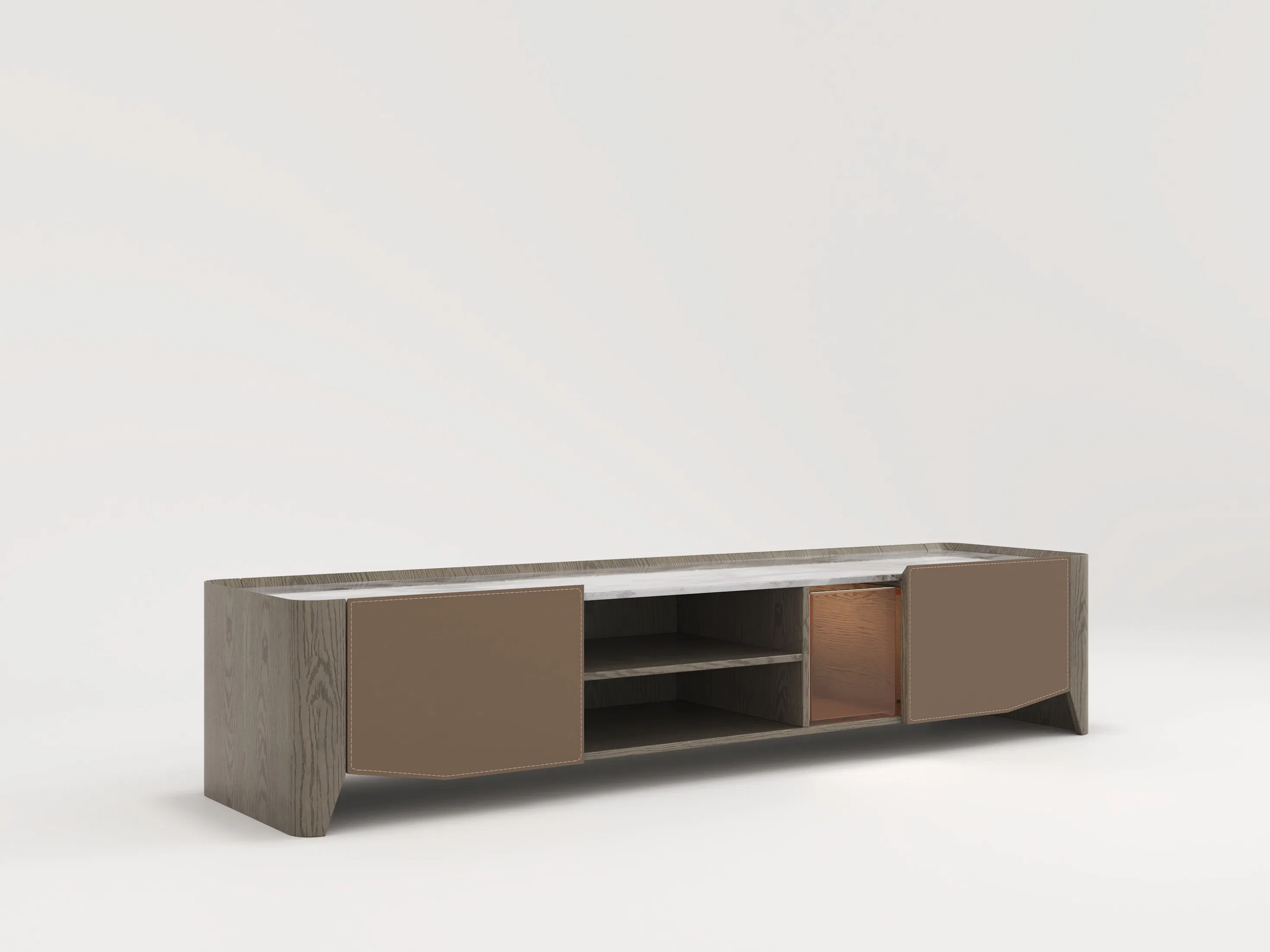 Hot Sale Light Luxury Minimalist Solid Wood Living Room Home Furniture Dining Tvstand