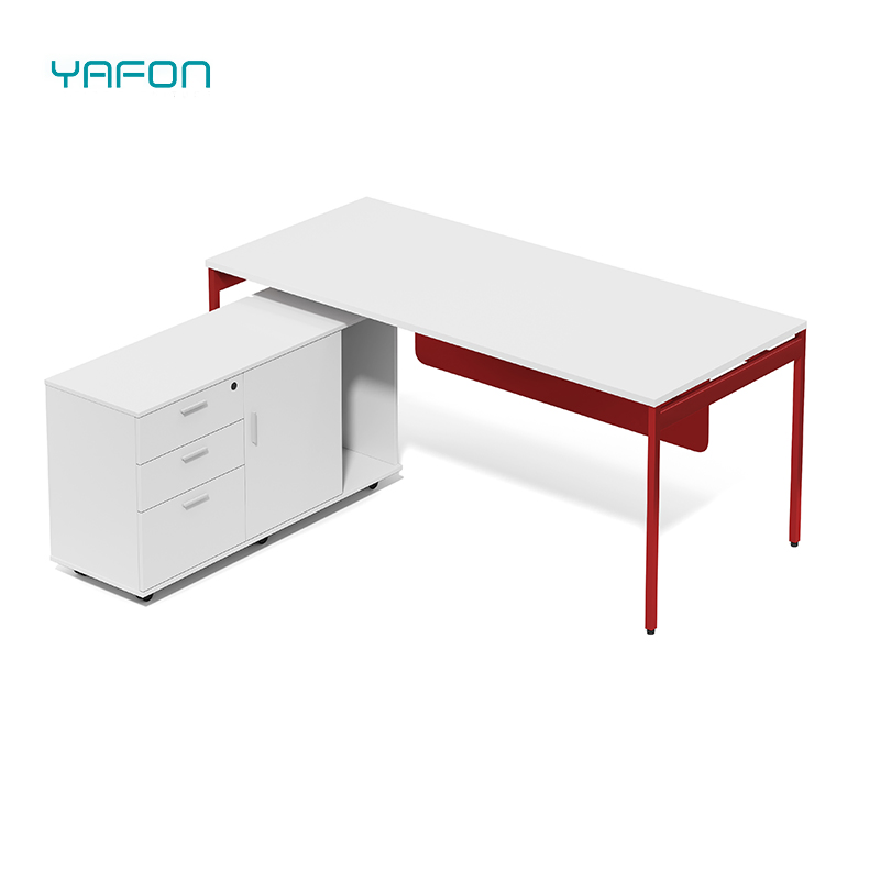 Luxury Modern Executive L Shape Wooden Furniture Computer Office Desk with Drawers