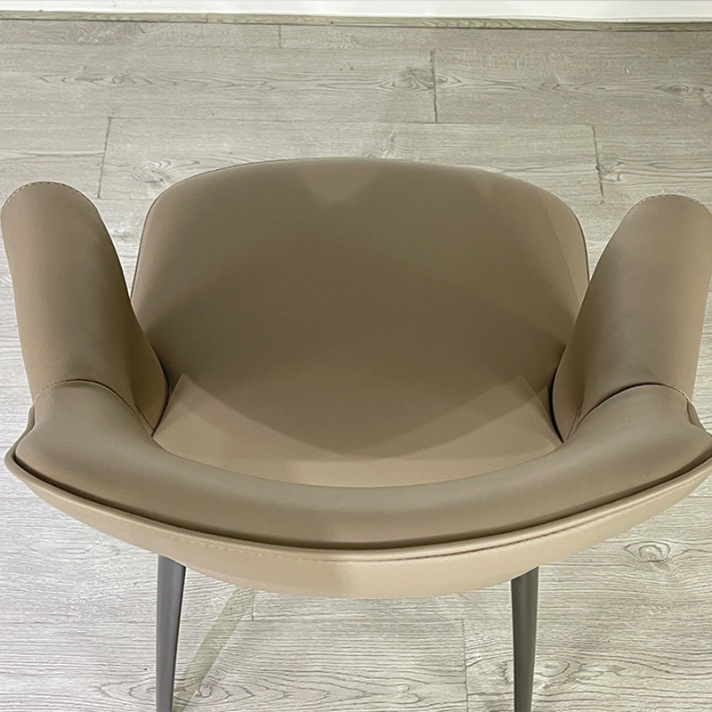 fashion Designed Home Furniture Nordic Luxury PU Leather Dining Room Chairs Cover Modern
