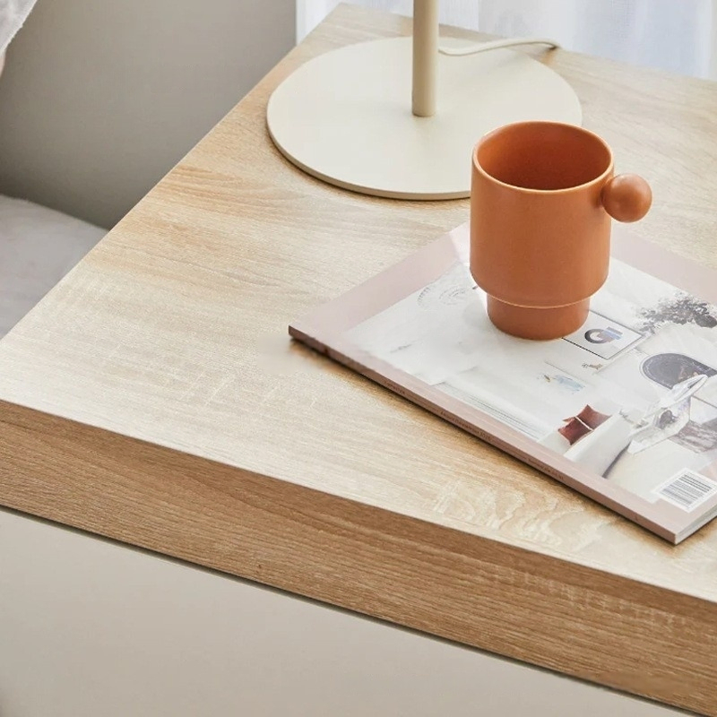 Sleek White Nightstands with Customized Shape for Modern Bedroom Decor