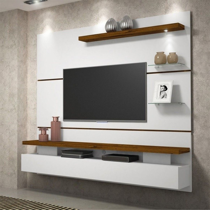 Modern Minimalist Light Luxury High-Gloss Lamp Living Room TV Stand Furniture