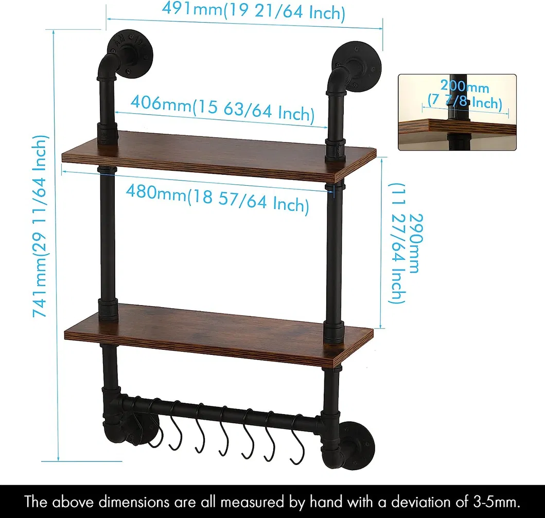 Industrial Pipe Shelf Details