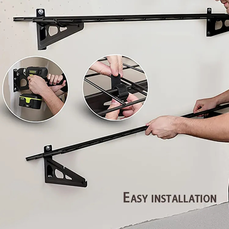 Jh-Mech Storage Floating Easy Installation Wall Mounted Garage Wall Shelf