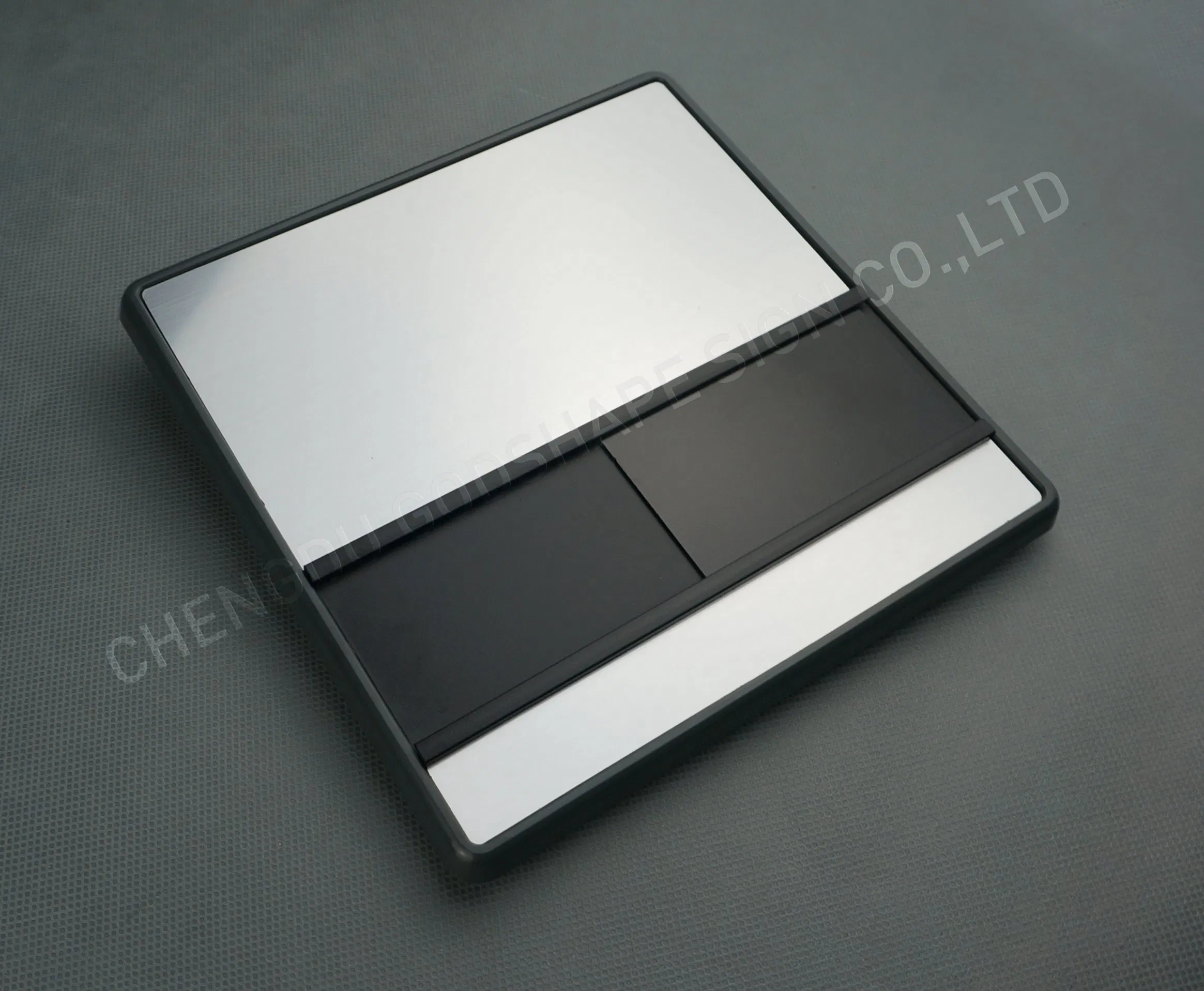 Custom Restroom Door Wooden Signage with Ada Braille