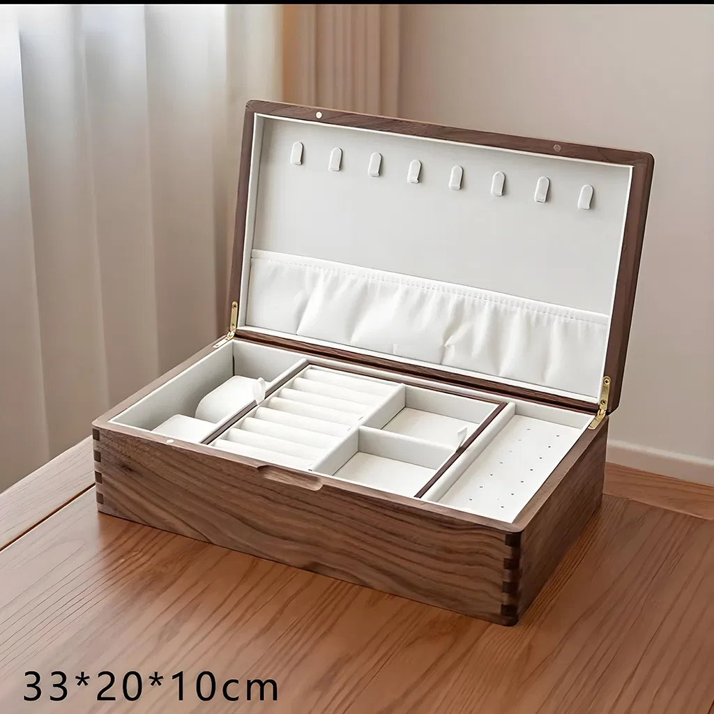 Luxury Handcrafted Wooden Jewelry Box for Storage and Gift