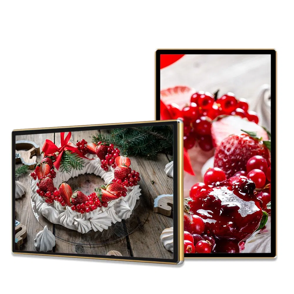 49 Inch Wooden Frame Wall Mounted Advertising Player LCD Digital Signage