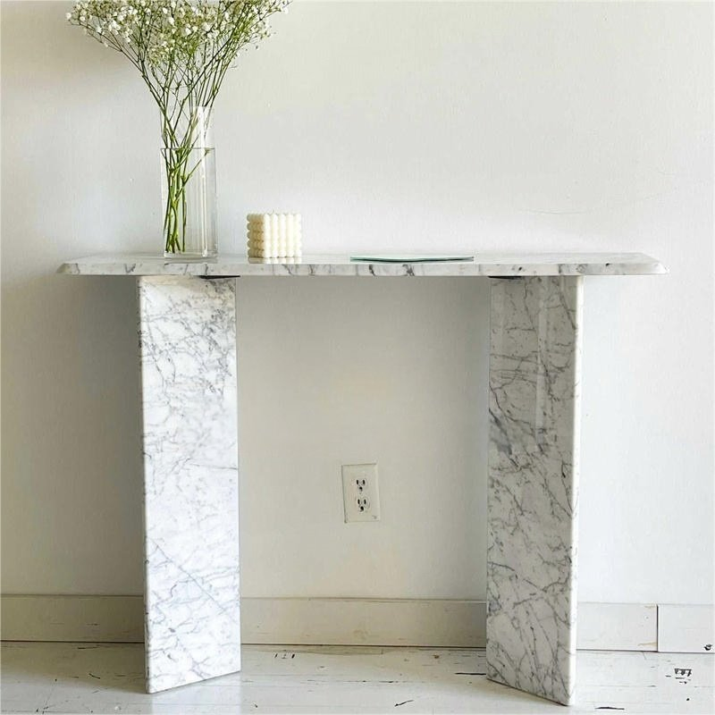 Calacatta Marble Console Table Luxury Calacatta Entryway Table