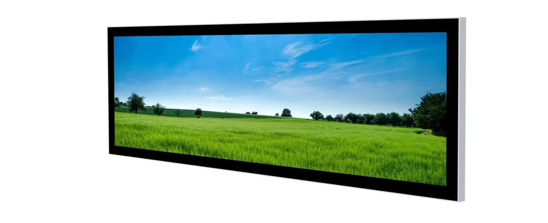 Wooden Frame LCD Square LCD and Stretched Bar LCD Display Wood Digital Signage