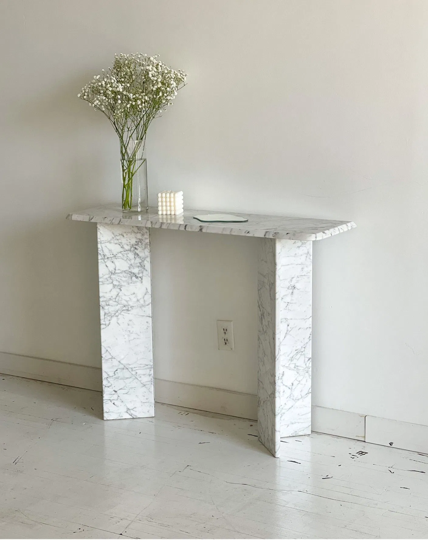 Calacatta Marble Console Table Luxury Calacatta Entryway Table