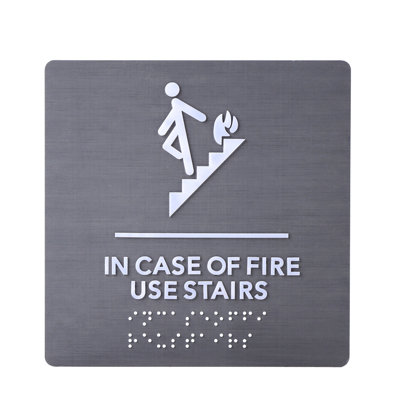 Custom Ada Compliant Signage Metal Bead Braille Signage for Business