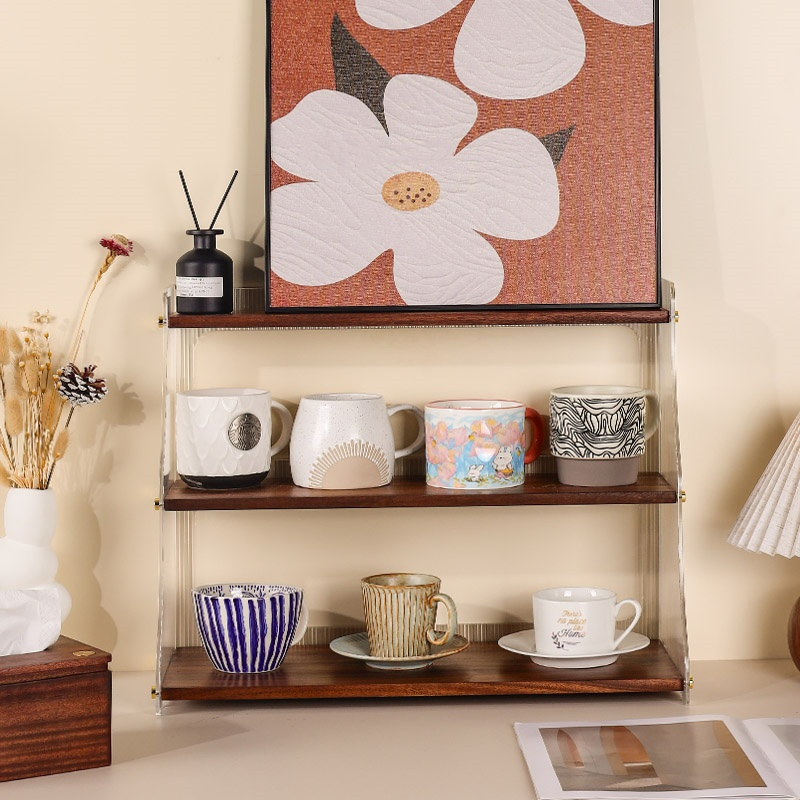 Wooden Kitchen Cabinet Organizer for Spice Jar Collection