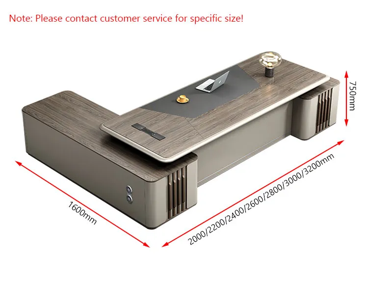 Executive Office Desk Detail 7