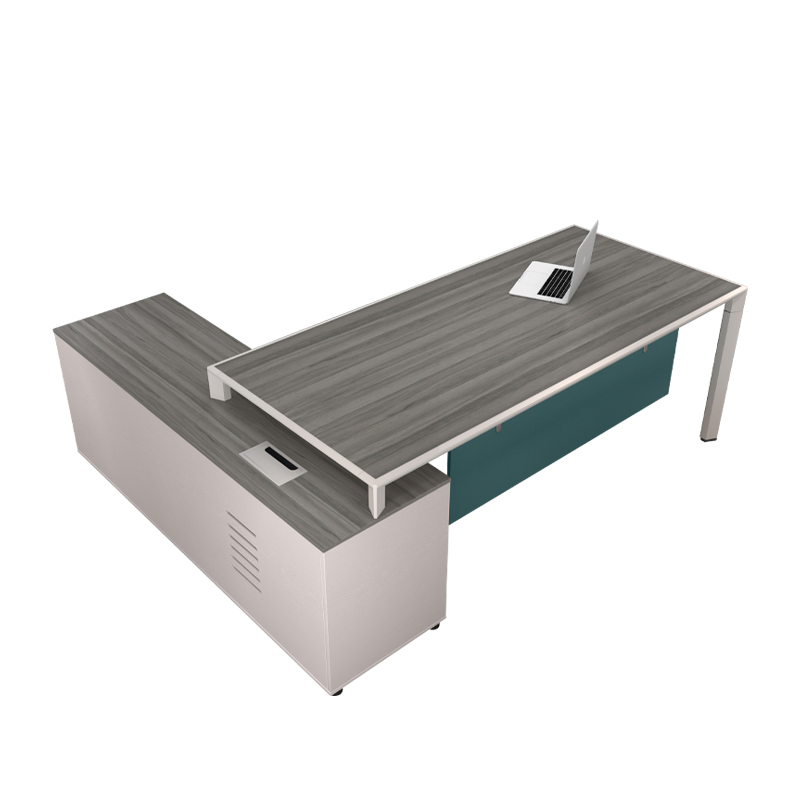 Wholesale Market Brown Executive Office Furniture Wooden Computer Table Office Desk with Office Chair