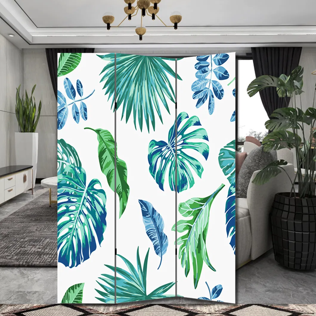 Decorative Tropical Plant Canvas Divider 2