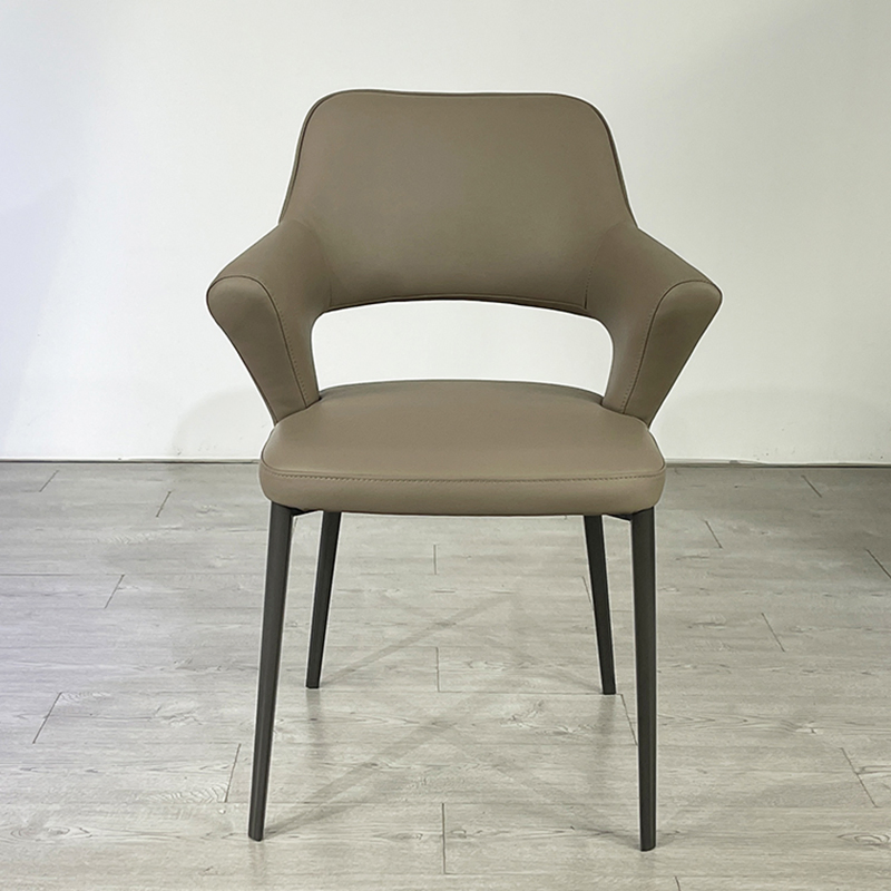 fashion Designed Home Furniture Nordic Luxury PU Leather Dining Room Chairs Cover Modern