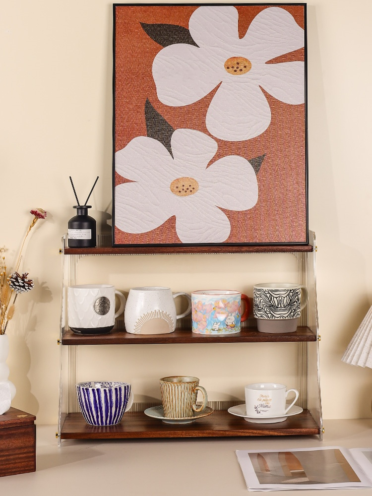 Wooden Kitchen Cabinet Organizer for Spice Jar Collection