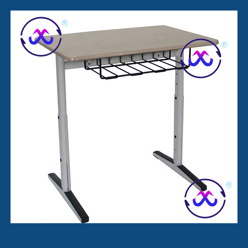 Customized Eco-Friendly Manual Height Adjustable Desk Chair Single Classroom Furniture for Kids Educational Equipment