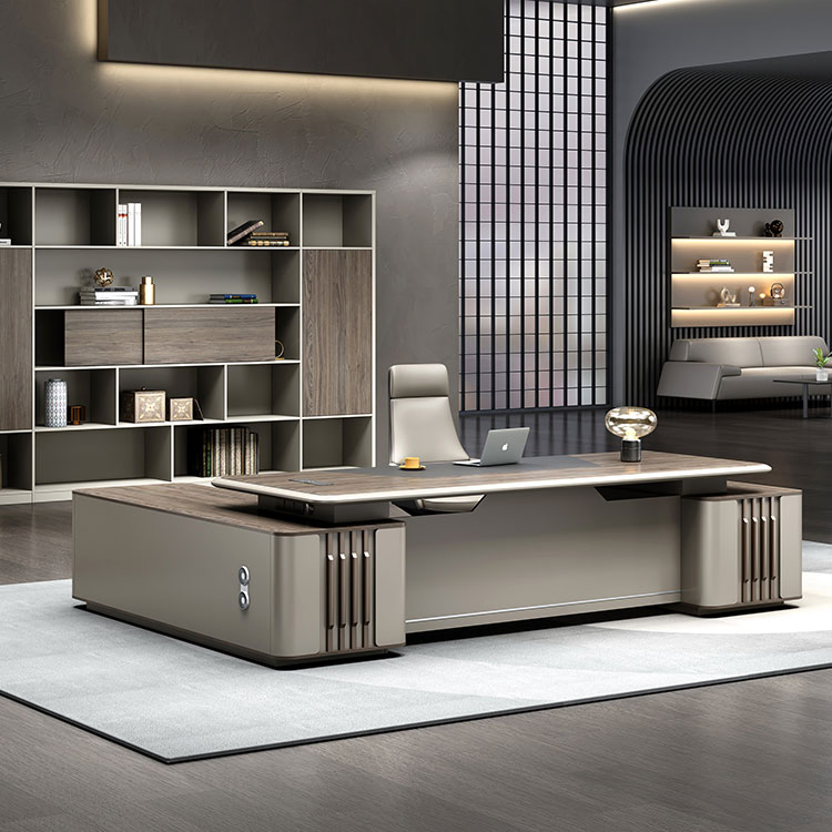 Liyu Luxury Modern L Shape Director Manger CEO Boss Office Furniture Solutions Table Set Executive Office Desk